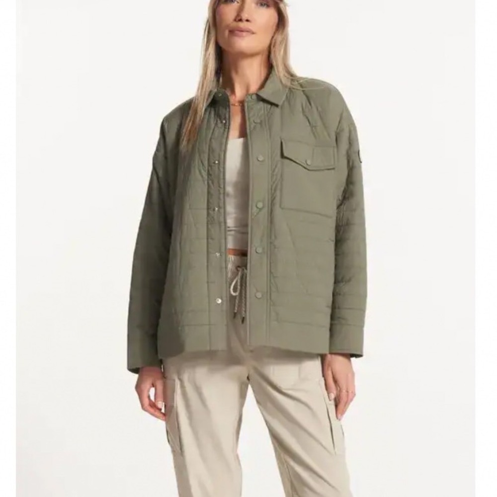 Vuori Canyon Insulated Shirt Jacket In Green Sose XS/S